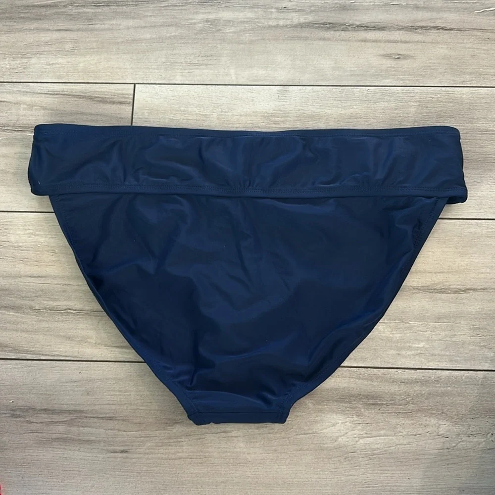 Peyton & Parker navy blue bikini swim bottoms size OX NWOT